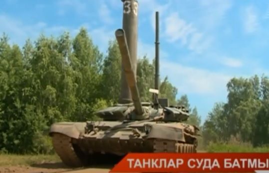 Казанда хәрби техника белән 3 метр тирәнлектәге сулыктан узу өйрәнүләре үтте