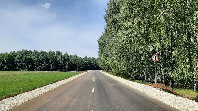 В Татарстане в рамках нацпроекта завершили ремонт участка дороги Елабуга — Гари — Абалач